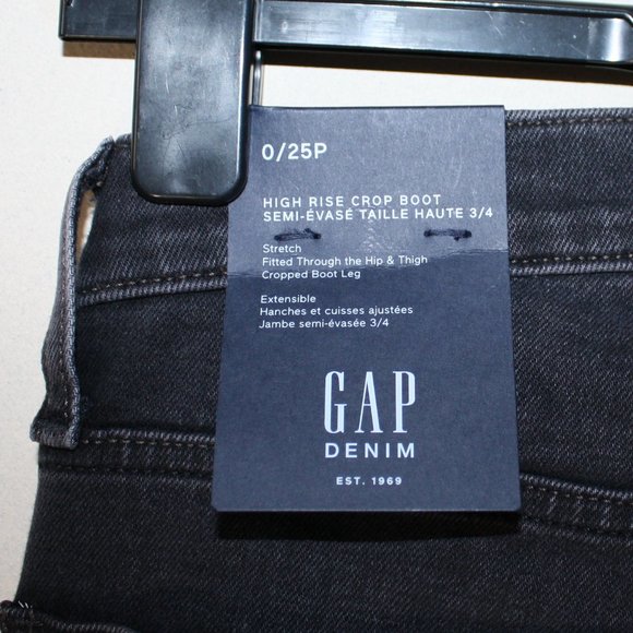NWT Gap High Rise Crop Boot Ankle Flare Jean - Picture 7 of 9